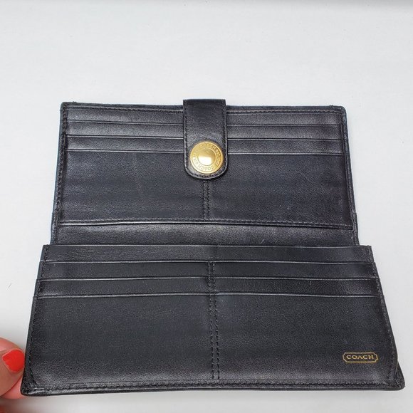 coach black  wallet - Picture 5 of 5